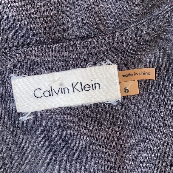 Calvin Klein Square Neck Sleeveless Sheath Midi Dress - Picture 5 of 6